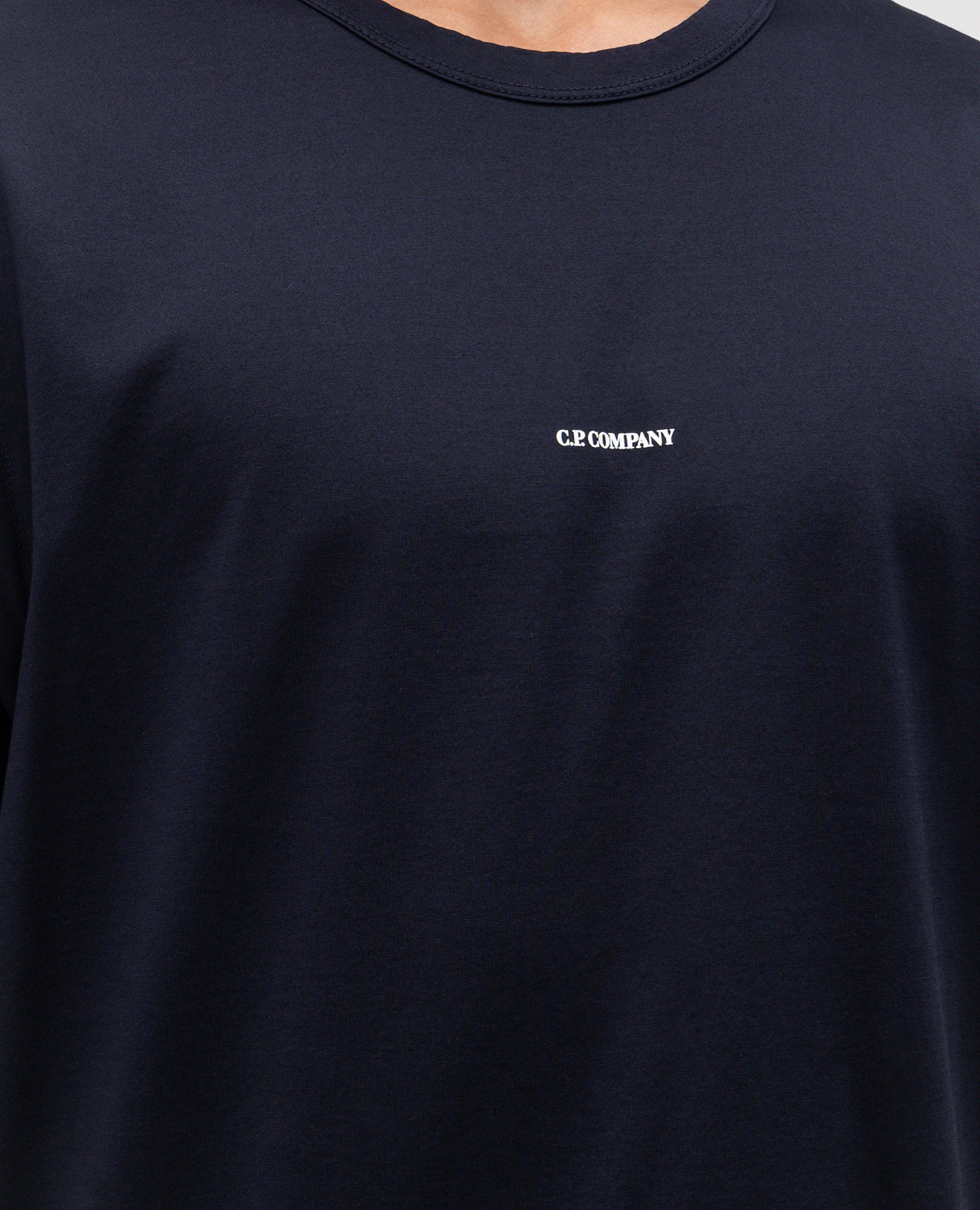 

Blue t-shirt with logo print C.P. Company