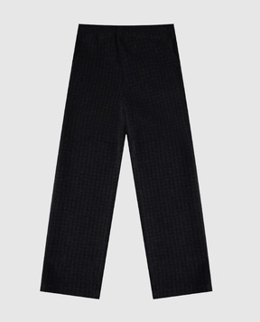 Palm Angels Children's patterned pants with logo PBCA01DF25FAB001612