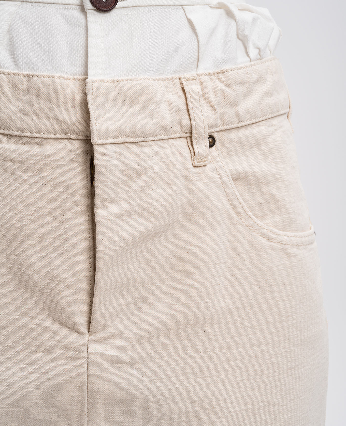 Beige maxi skirt with slits Maison Margiela 5