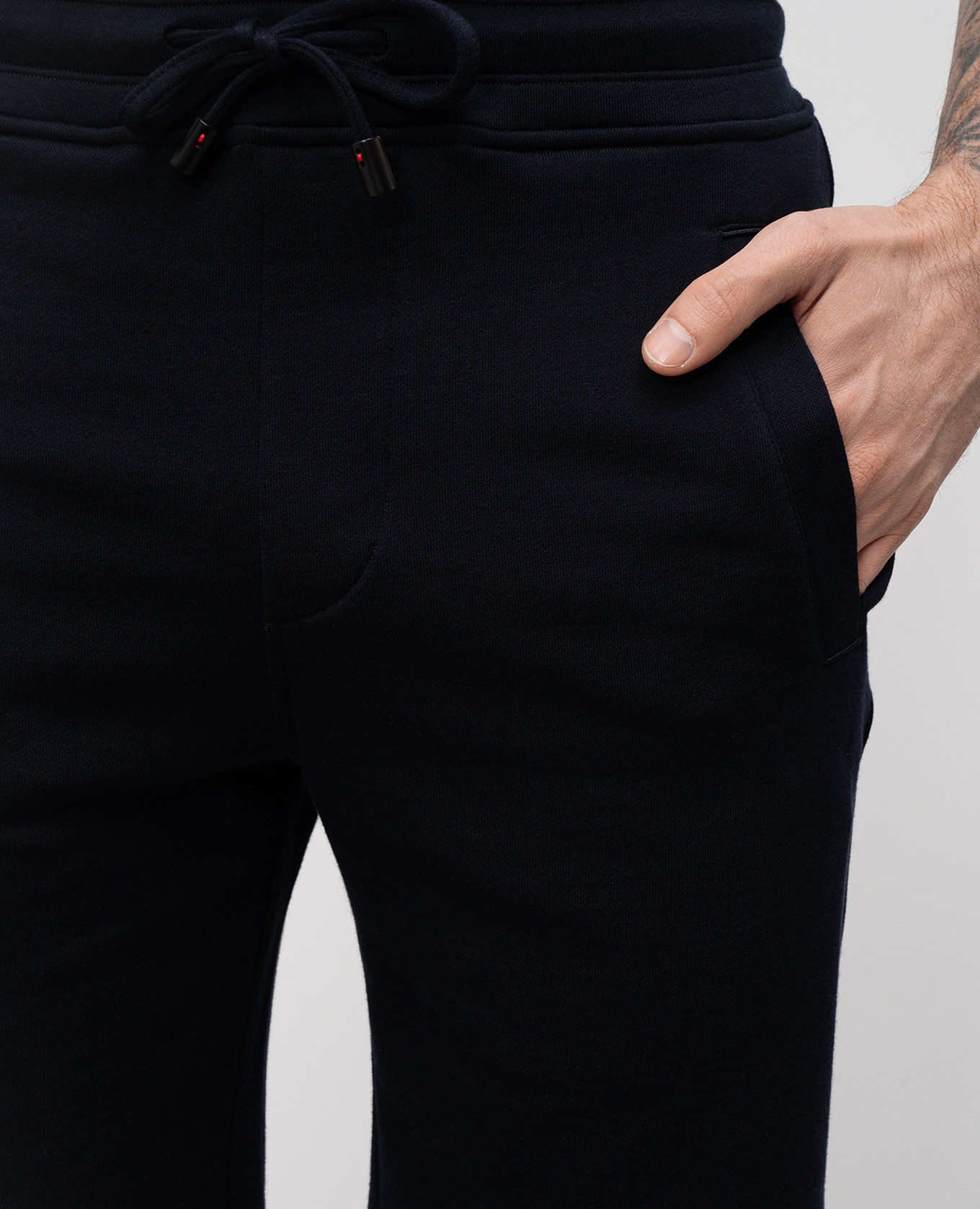 

Blue silk shorts with logo emblem ISAIA