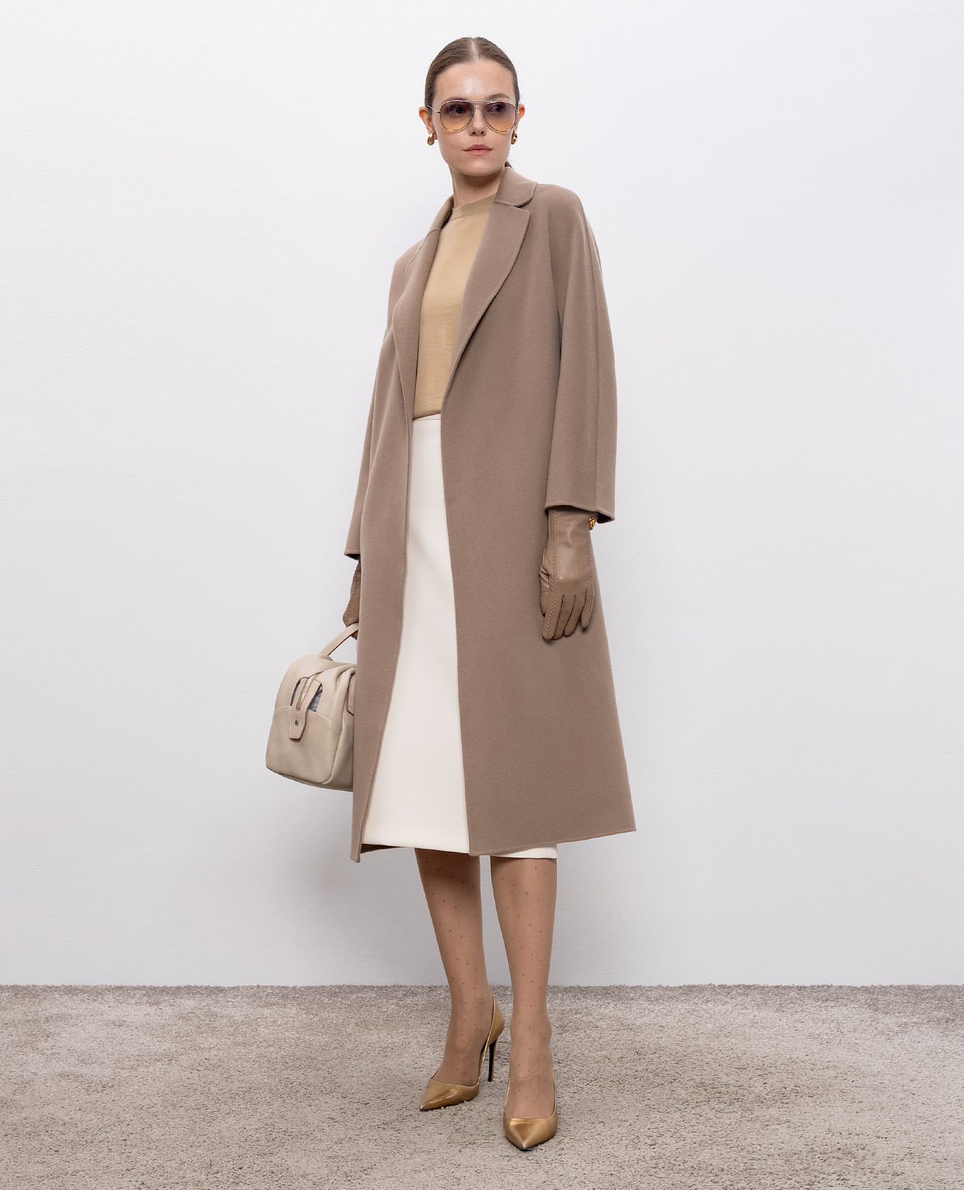 

Beige GERICO wool top Max Mara