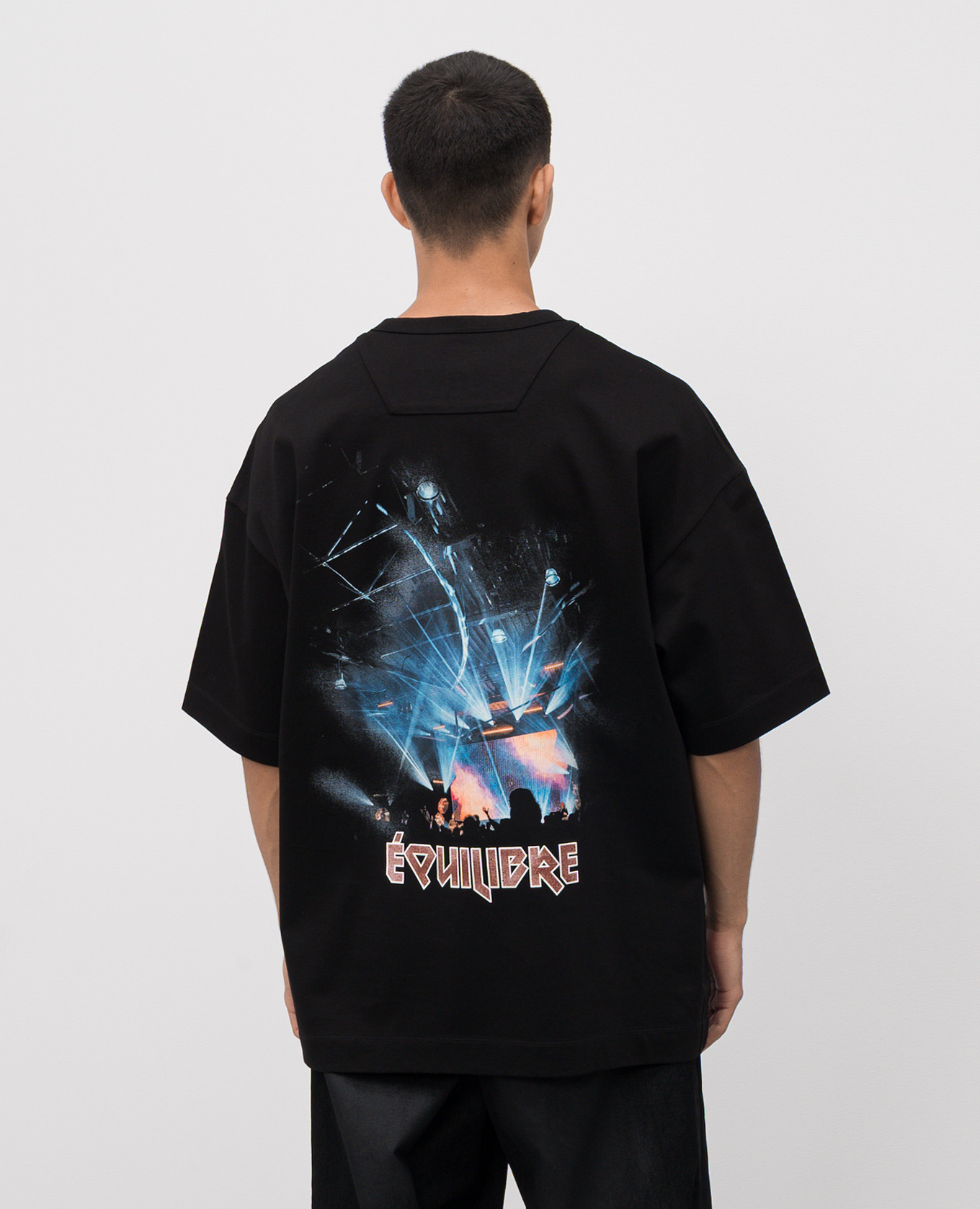 Black T-shirt EQUILIBRE ROCK Juun.j 4