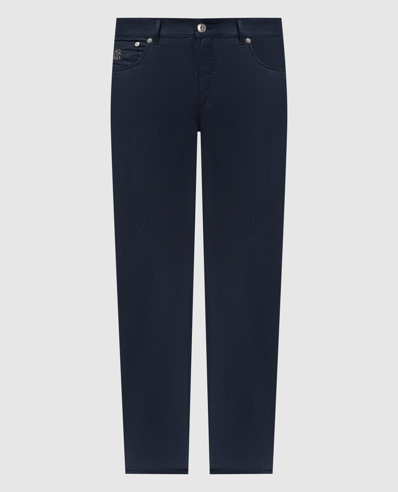 Blue pants made of wool Brunello Cucinelli