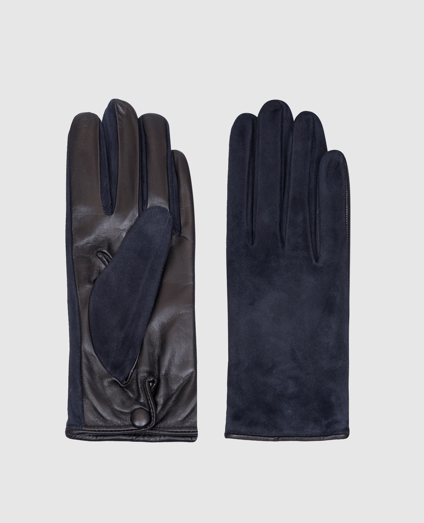 

Blue leather gloves Sermoneta Gloves