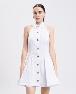 Balmain White dress with an open back FF1R5128CB09