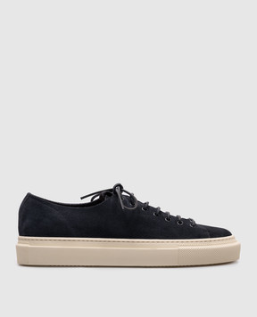 BUTTERO Blue suede sneakers TANINO B10030GORH