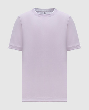 Brunello Cucinelli Purple layered T-shirt M0B137427