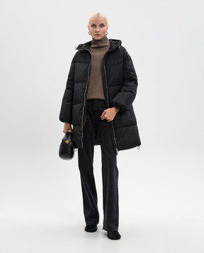 Be Florence Black down jacket with logo FB2581