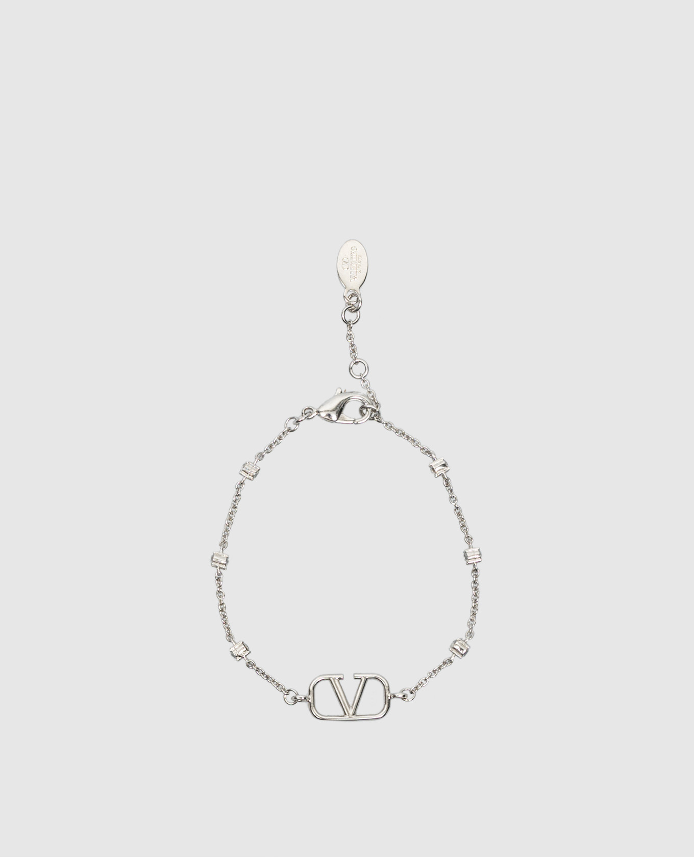 

VLOGO SIGNATURE silver bracelet with SWAROVSKI crystals Valentino, Серебристый
