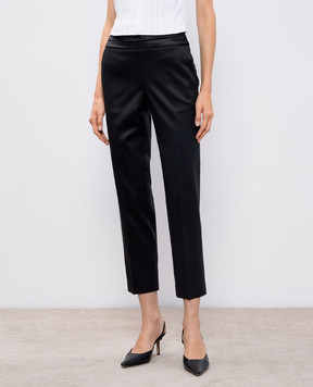 Peserico Black pants with wool E04974A6464