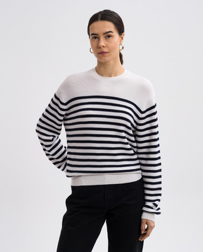Khaite Beige Viola cashmere striped jumper 9305648