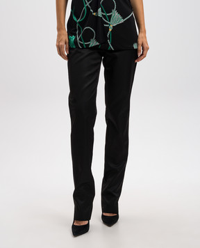 Ralph Lauren Black pants with silk 914ITT14