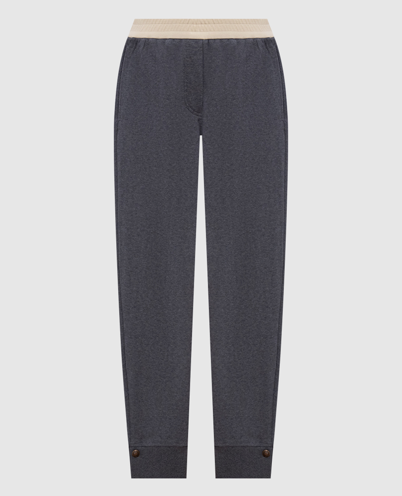 Grey melange sweatpants Brunello Cucinelli