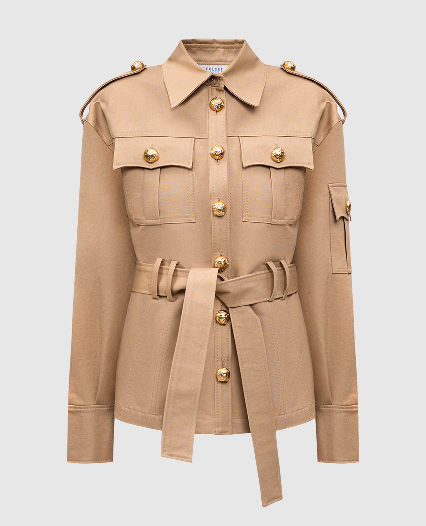 

Beige jacket with crystals on buttons Giuseppe Di Morabito Milano