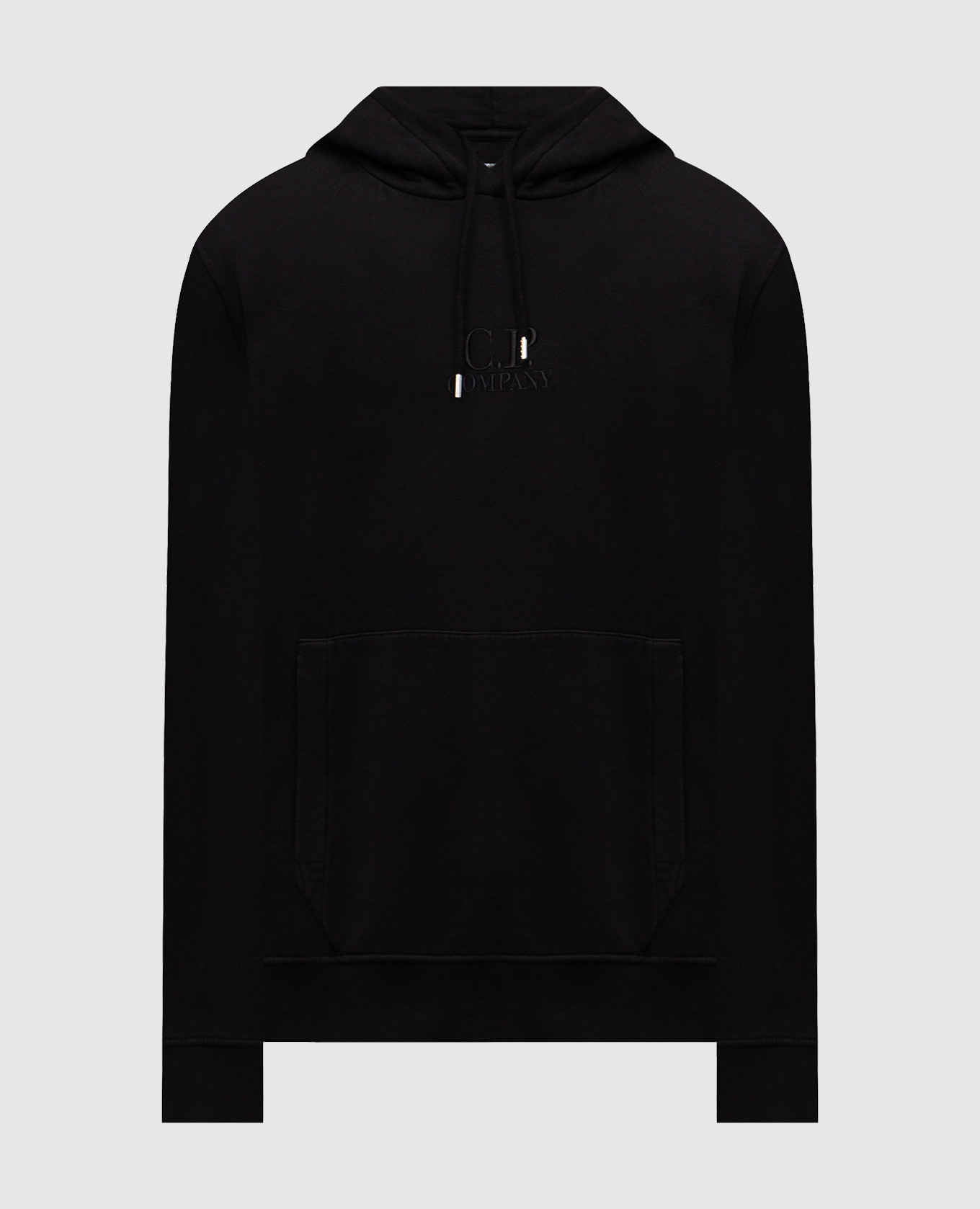 

Black hoodie with logo embroidery C.P. Company