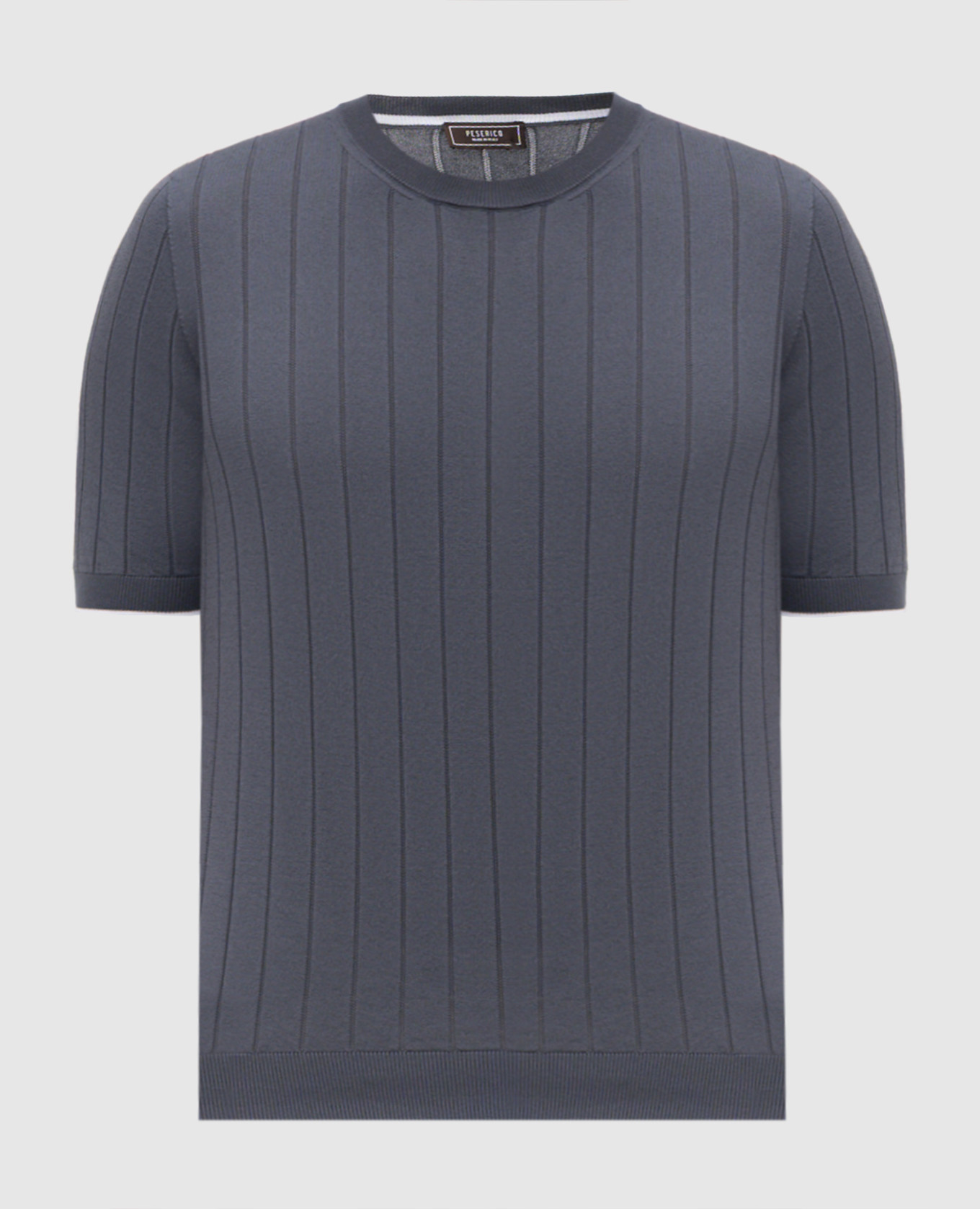 

Gray striped T-shirt Peserico, Grey