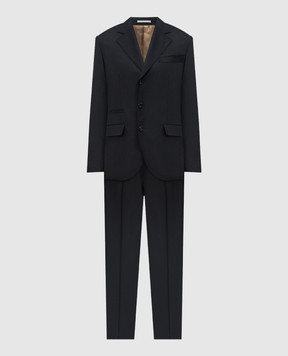 Brunello Cucinelli Black suit made of wool MF4597BTZ