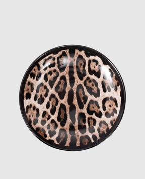 Dolce&Gabbana A set of porcelain bread plates in an animalistic print TC0S02TCA71