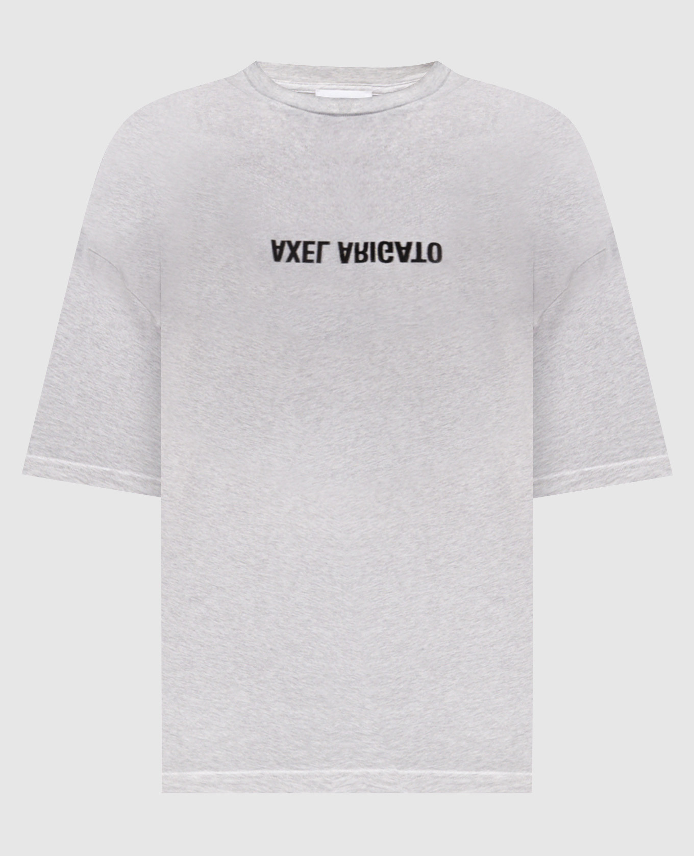 Distort Light grey melange logo t-shirt Axel Arigato