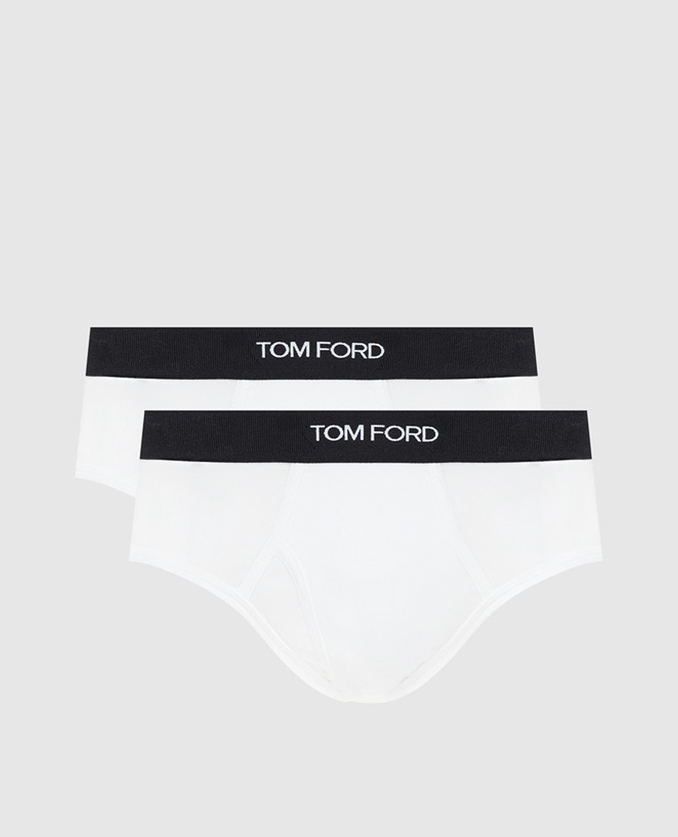 Set of white briefs with logo Tom Ford