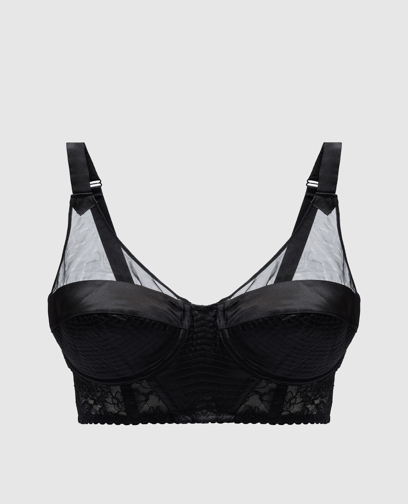 

Black bodice with lace Cadolle, Черный