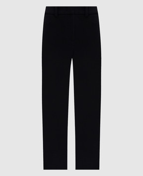 Peserico Black pants with slits P0463601934