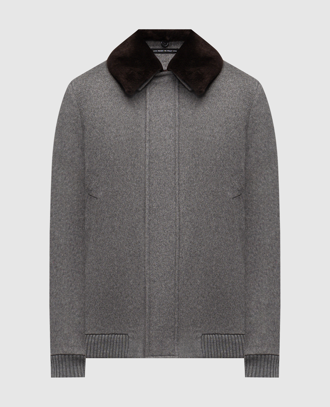 Gray cashmere jacket Cashmere&Whiskey