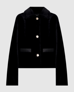Babe Pay Pls Black sheepskin coat 2527MERINO