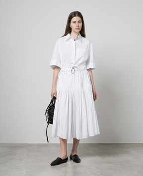 Jil Sander White pleated skirt J40MA0140J45127