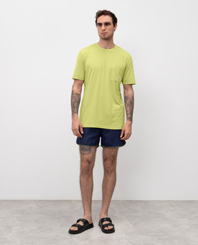 Vilebrequin Maurice blue linen swim shorts MCECL400