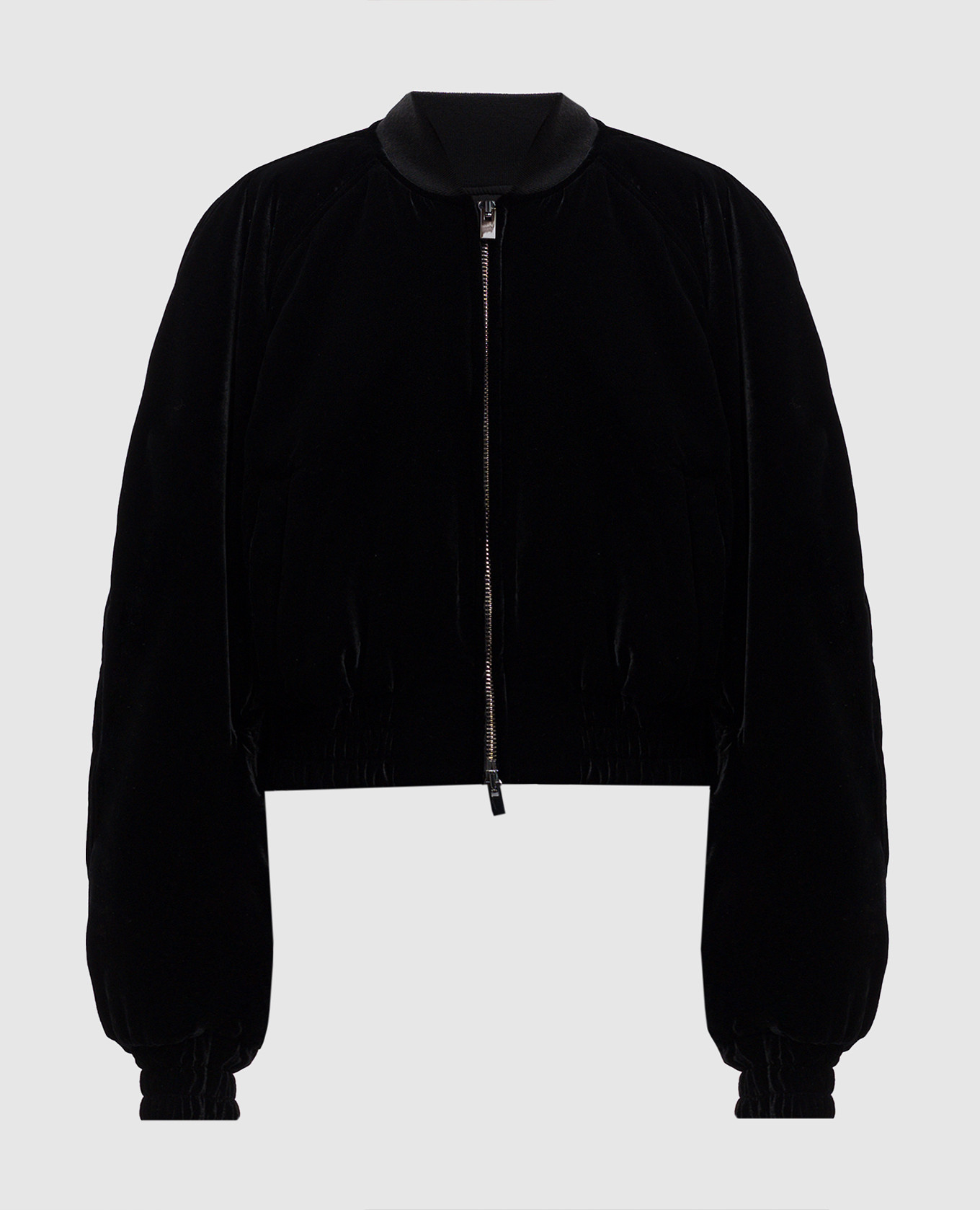 Sierra black velor bomber jacket the andamane