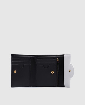 Balmain B-Buzz white leather wallet with Love Letter print EN1NK239LCLL