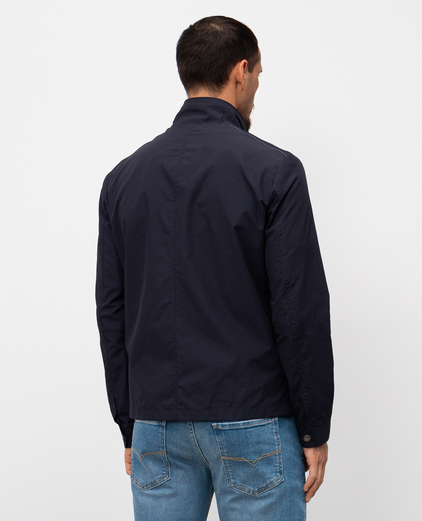 

Blue jacket with logo patch Florentino