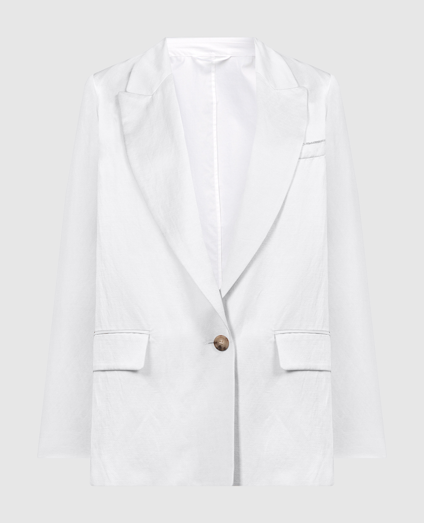

White jacket with monil chain Peserico