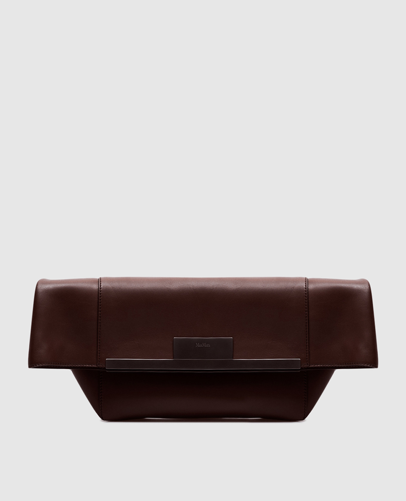 

Brown leather bag MMCLASPCLUTCHS Max Mara