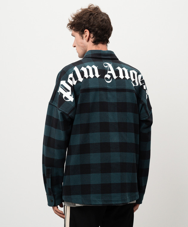 Chaqueta Deportiva Palm Angels Para Hombre - Verde Y Blanco