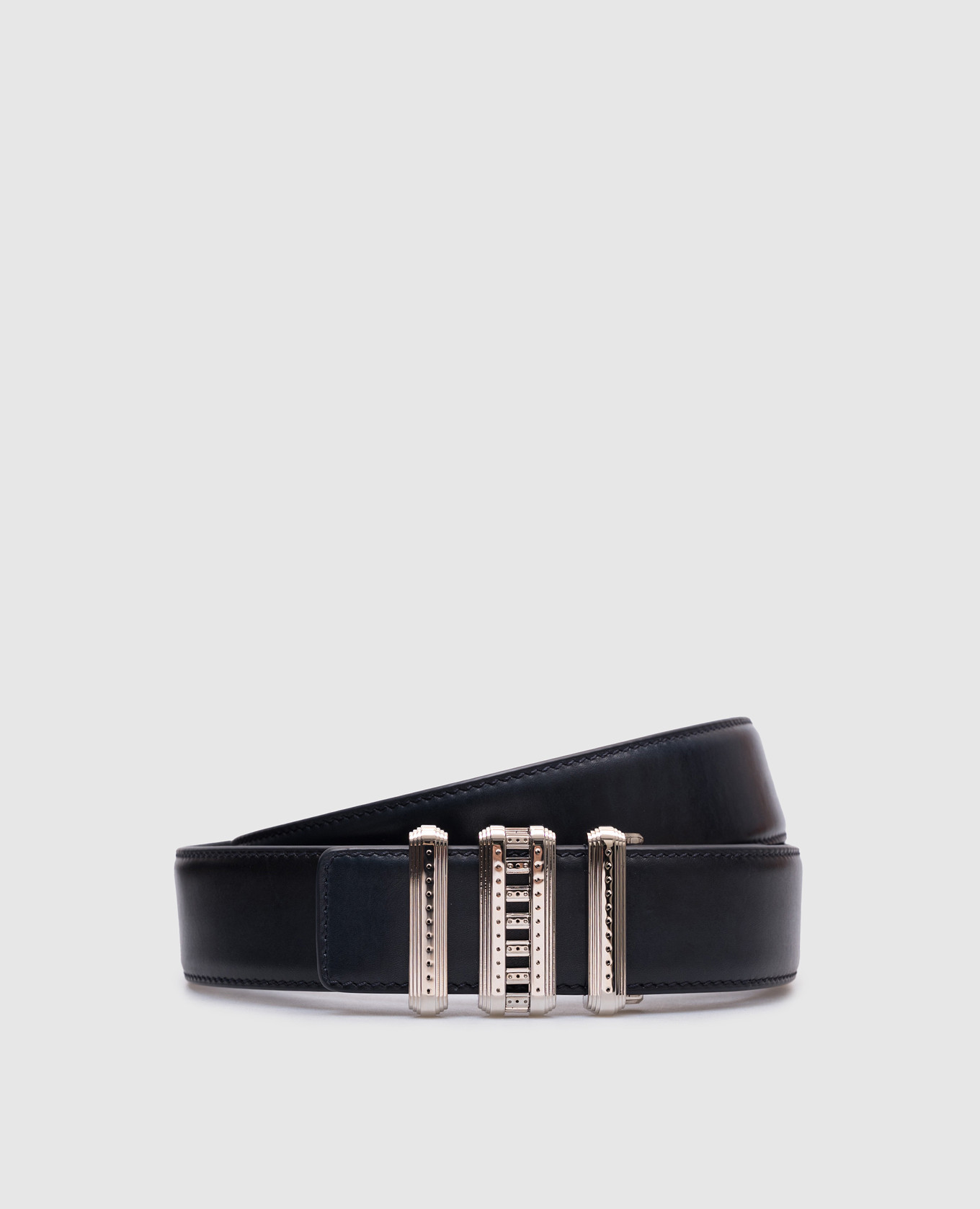 

Blue leather belt Stefano Ricci