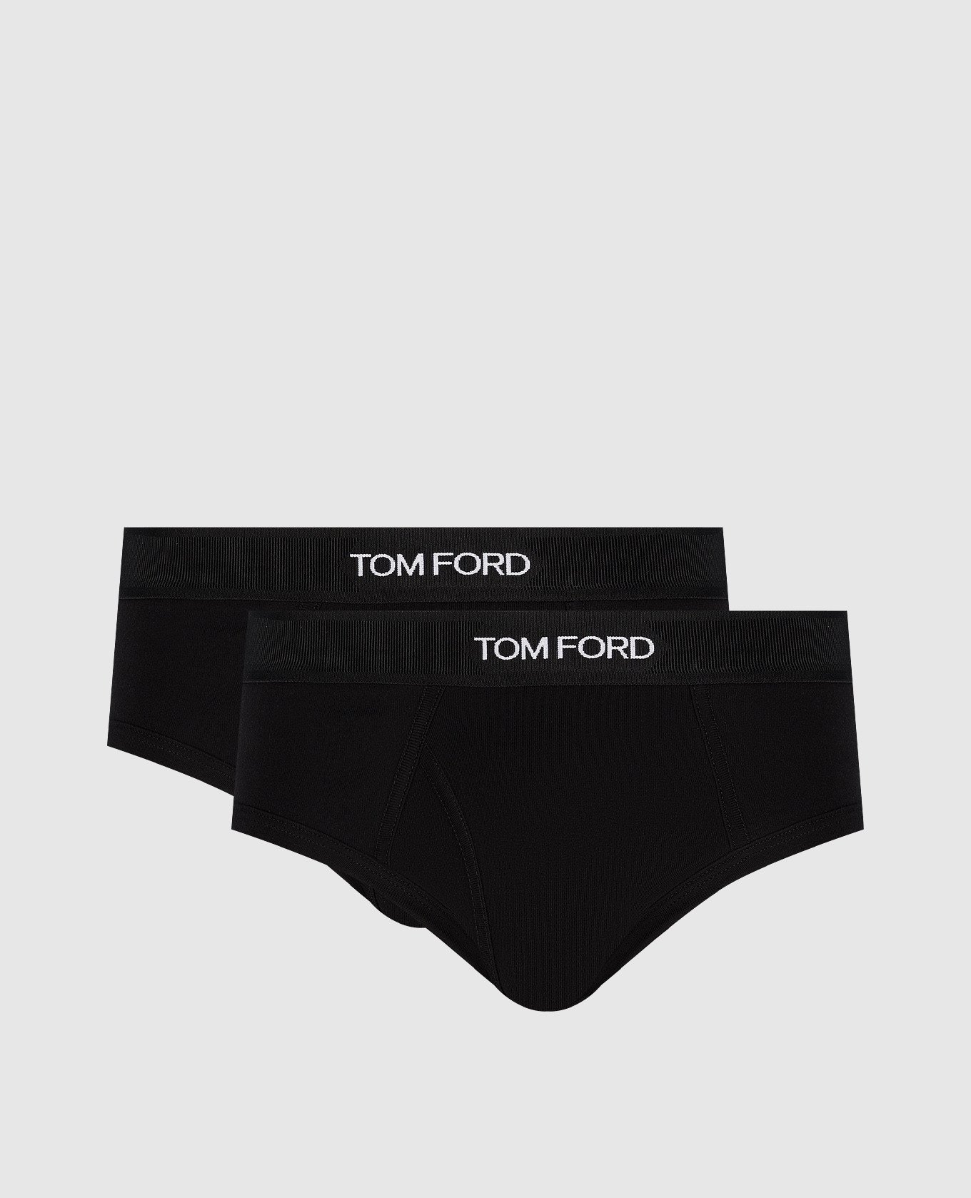 Set of black briefs with logo Tom Ford