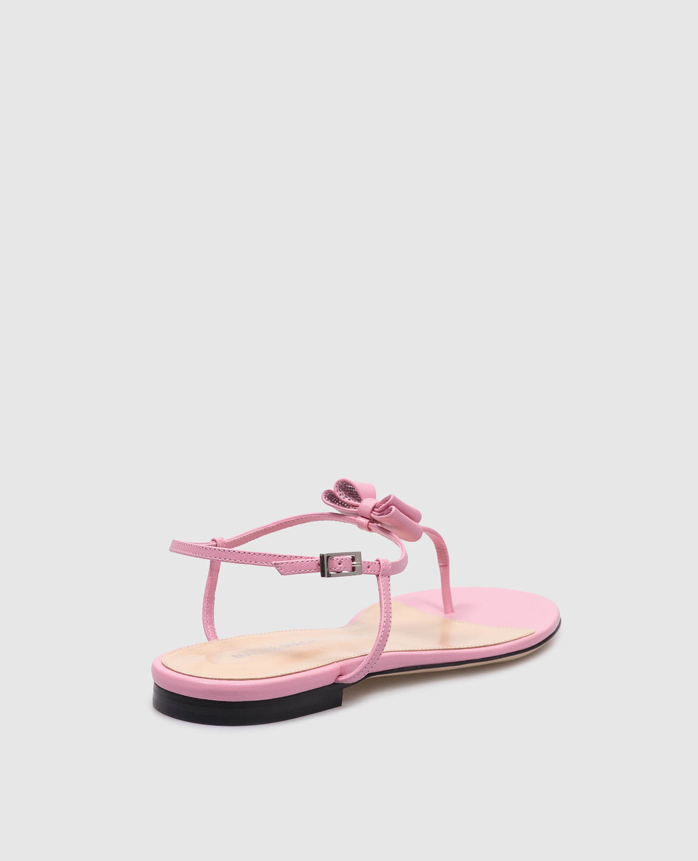 

Petiti Cadeau pink leather sandals with crystals Mach&Mach