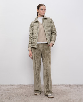 Peserico Beige wool and cashmere sweater with sequins A99323F0709289