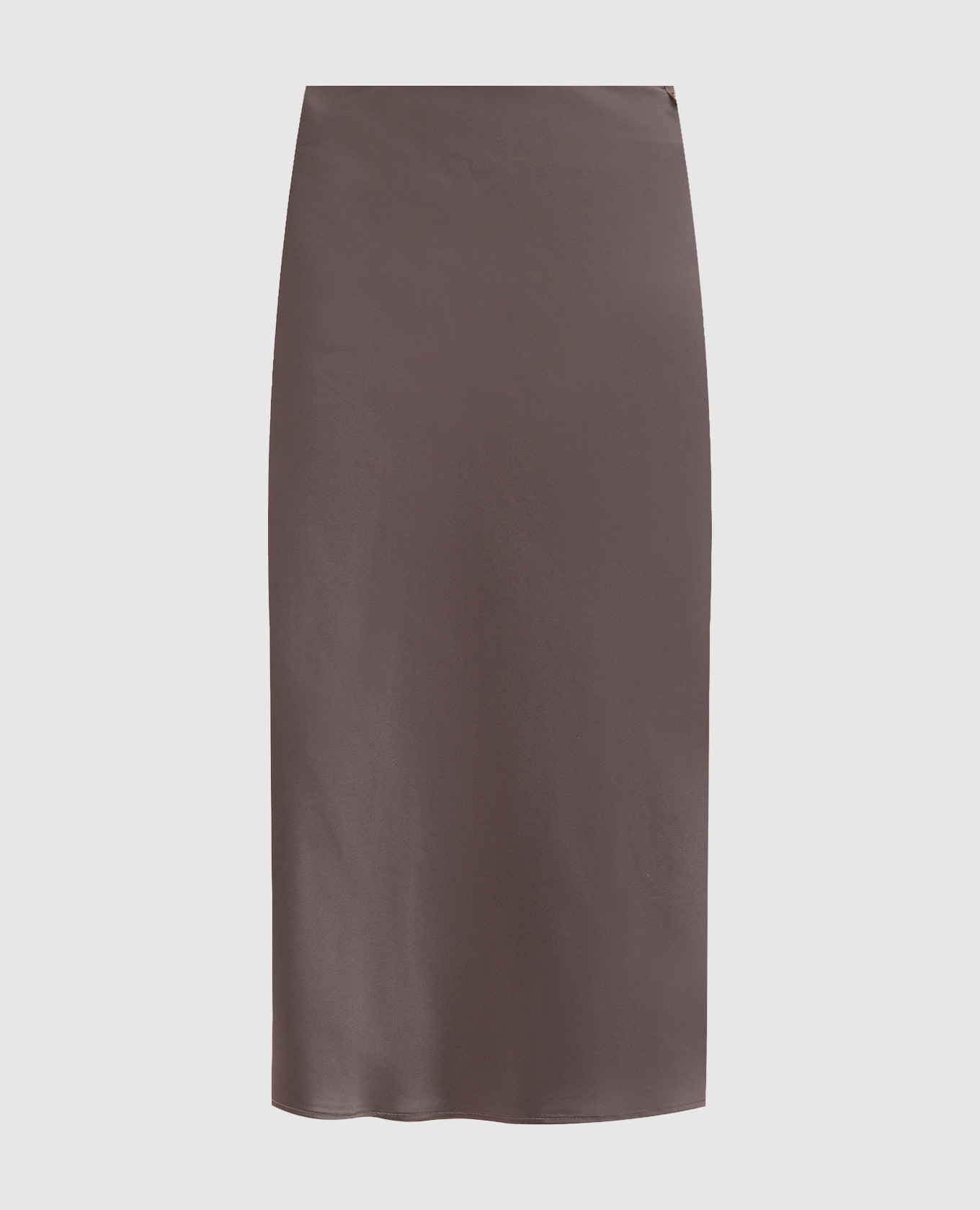 

Grey midi skirt with logo Herno