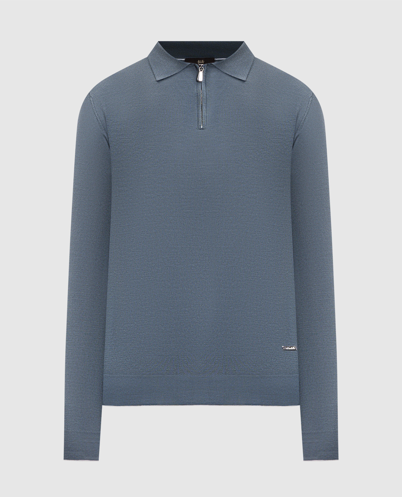 

Gray wool polo shirt Enrico Mandelli, Grey
