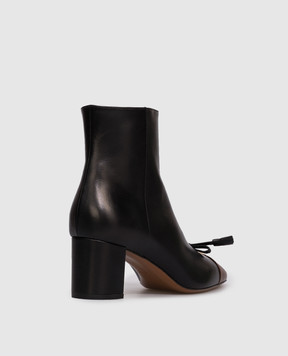 Valentino Black leather boots Valet Du Roi with appliqué 7W2S0ML4DDT