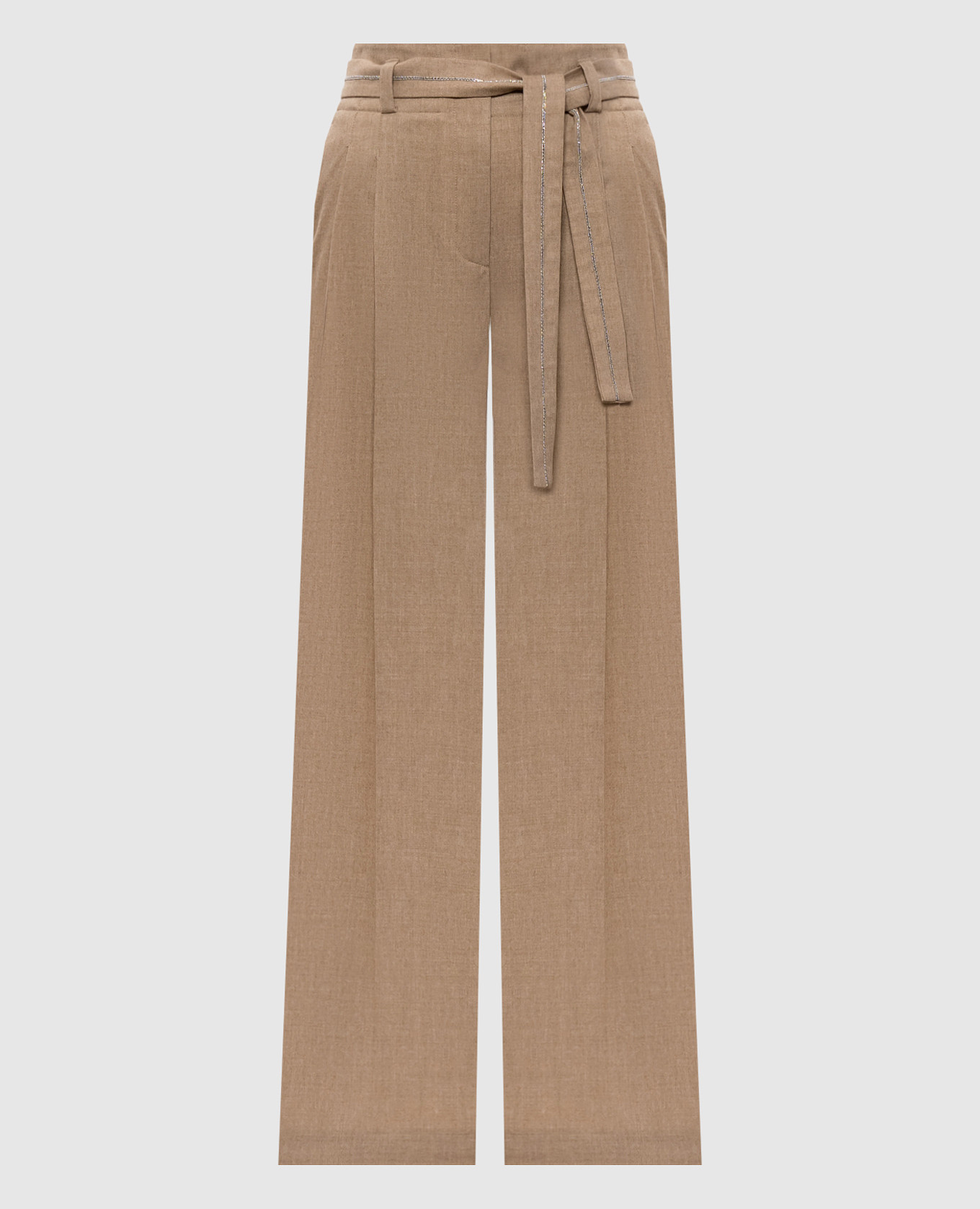 

Brown wool and cashmere pants Peserico
