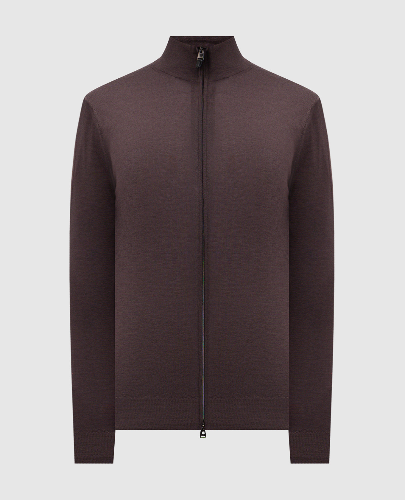 

Brown wool cardigan Canali