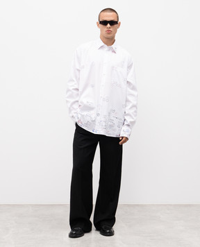 Vetements White shirt with print UH76SH150Wm