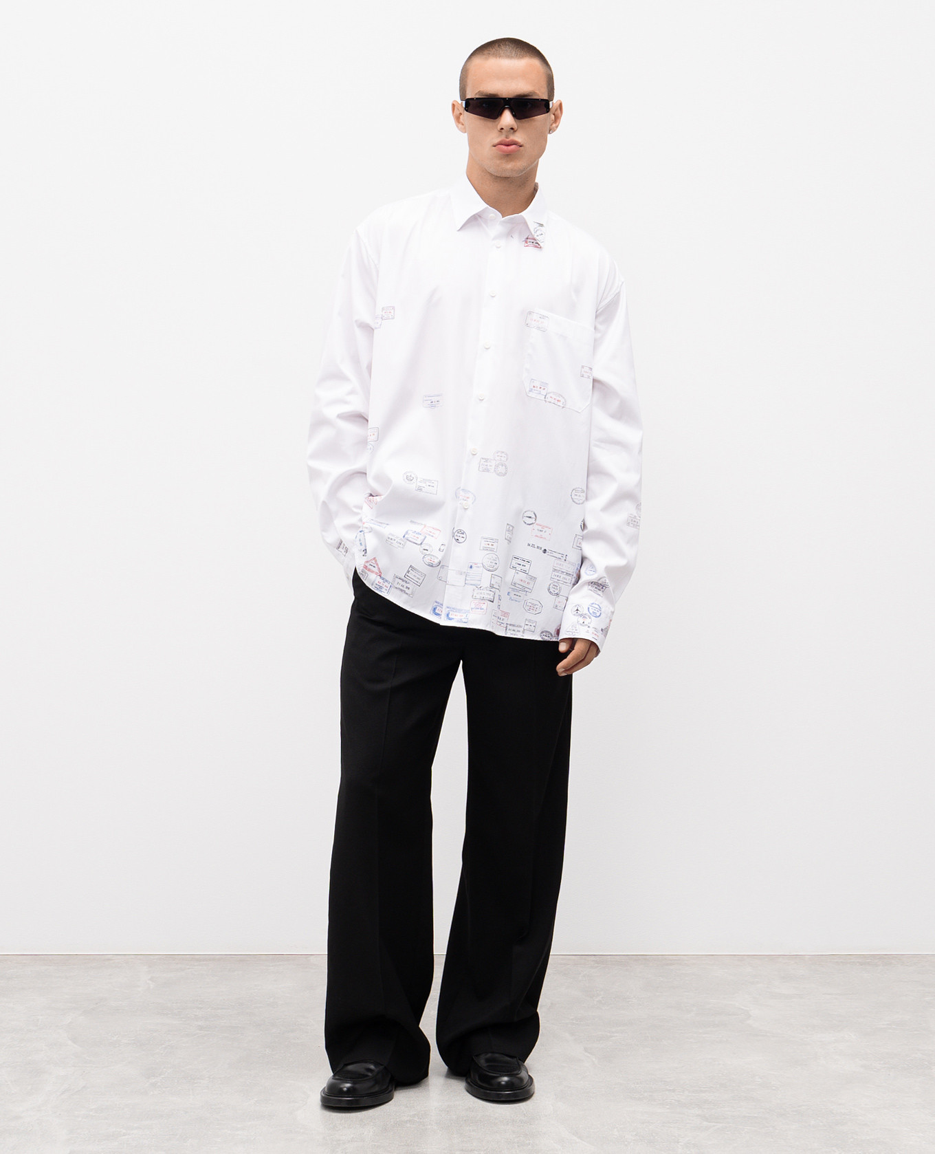 White shirt with print Vetements 2