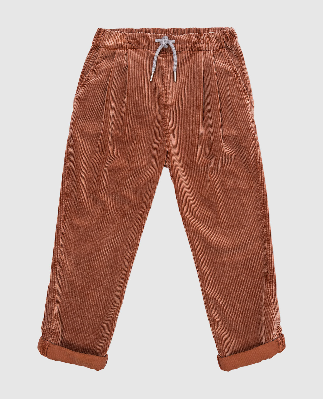 Orange corduroy pants brunello cucinelli