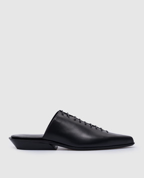 Ann Demeulemeester River Lages black leather mules 2401WF22LT011