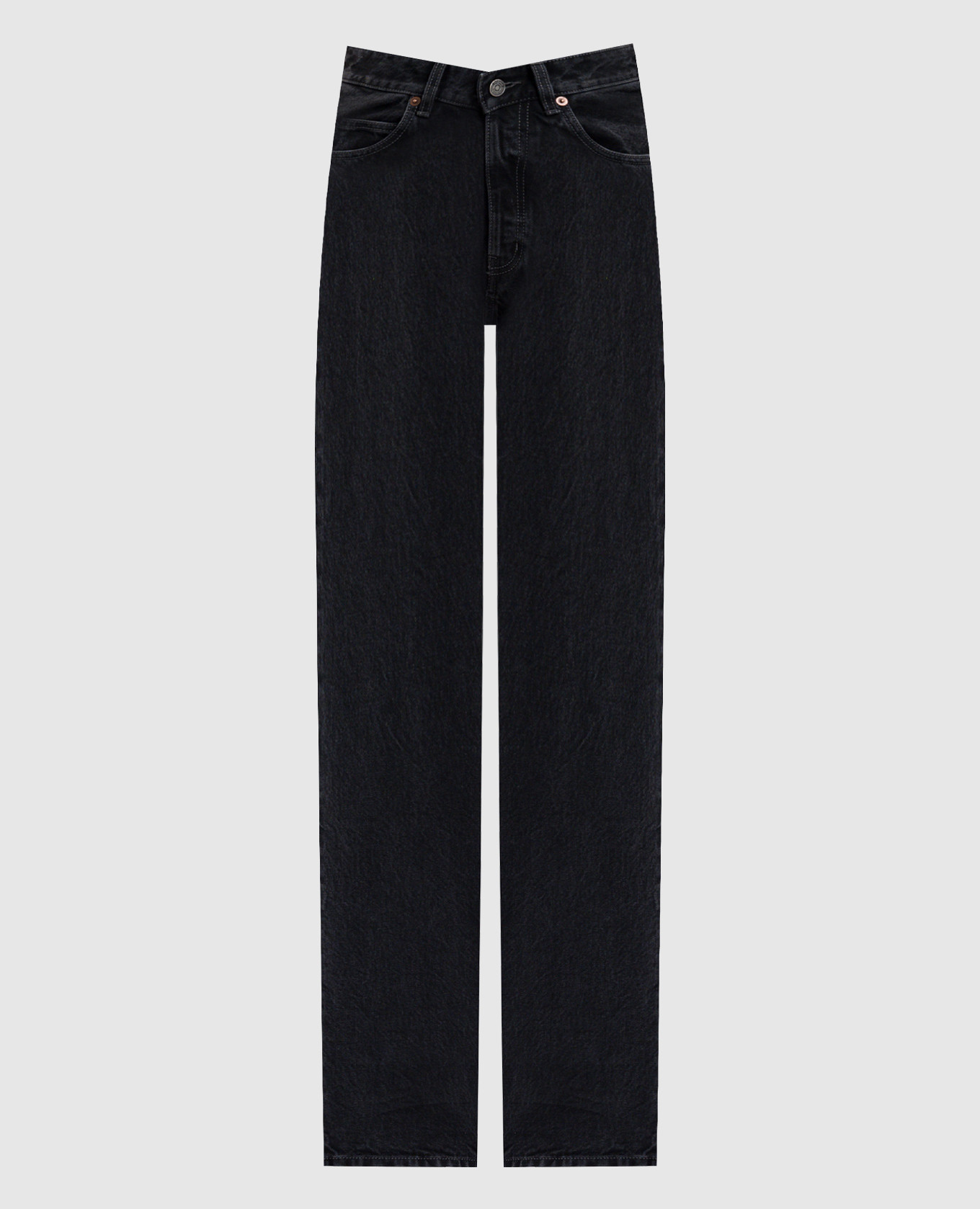 

Black jeans with logo patch Saint Laurent